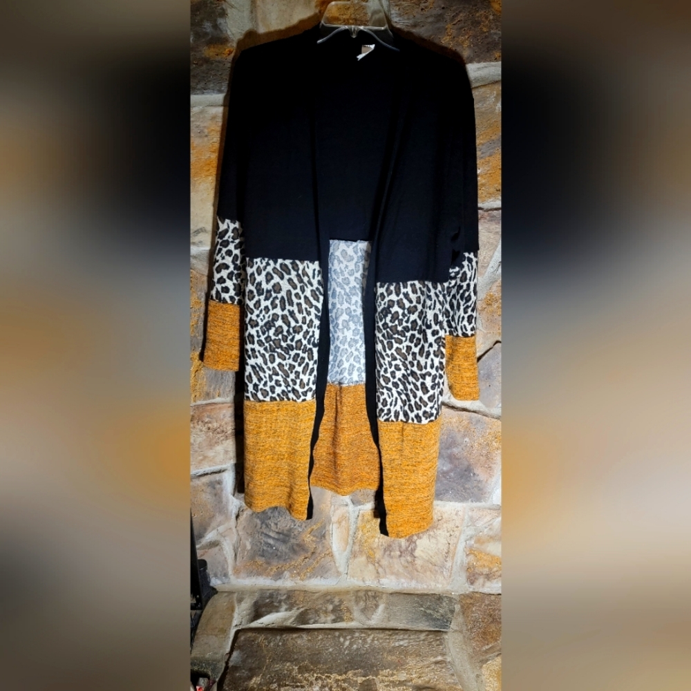 Sunshine and rodeos animal print Cardigan